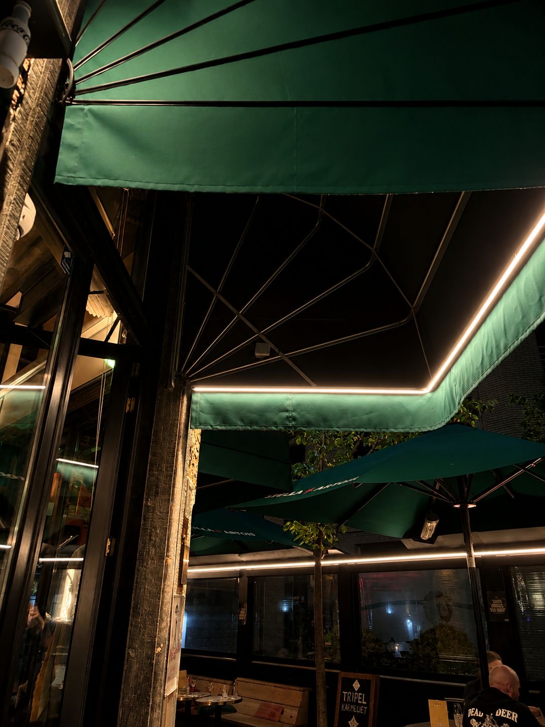 terrasverlichting horeca met LED-profielen