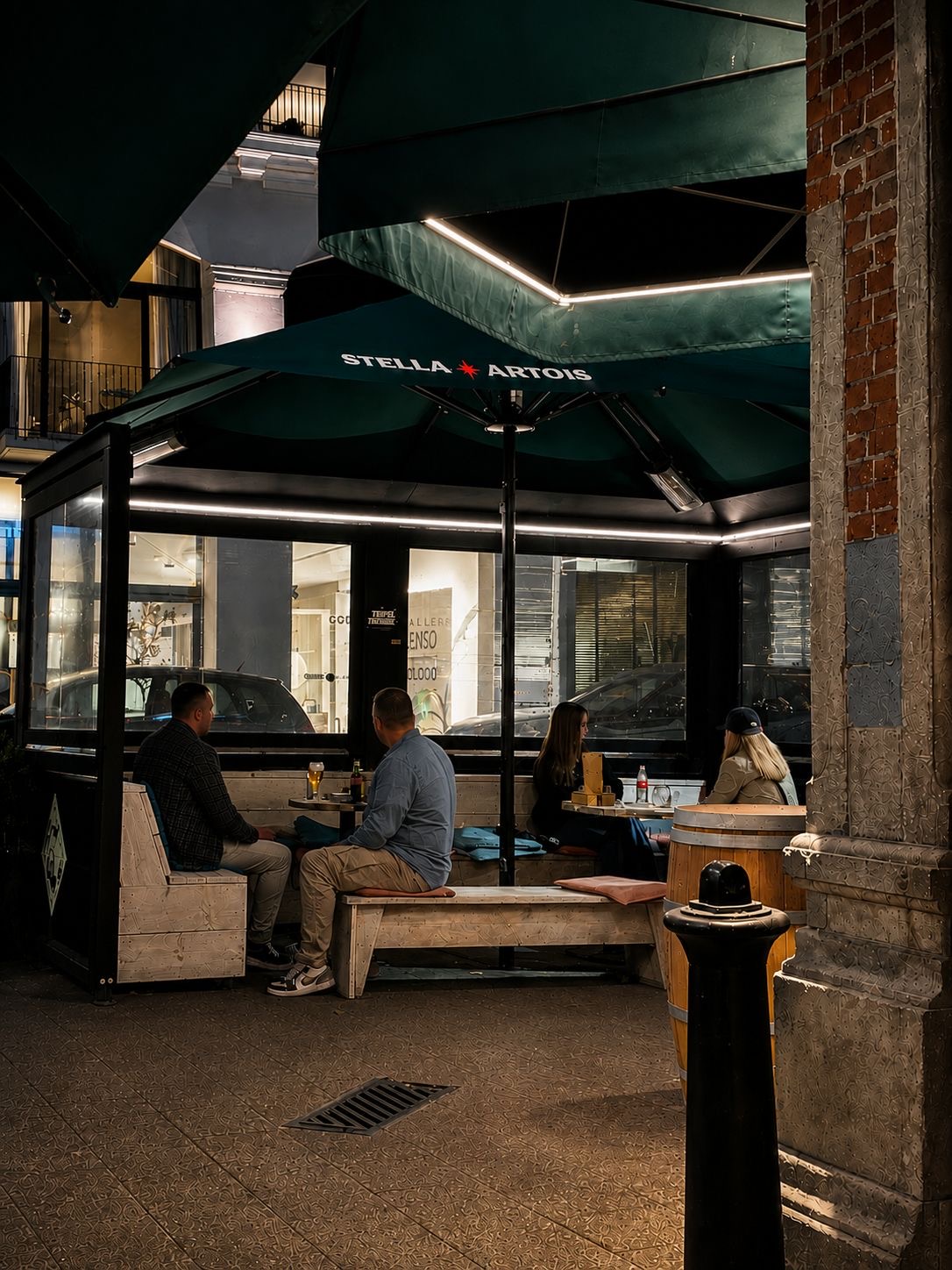 terrasverlichting horeca Café De Vismijn Antwerpen